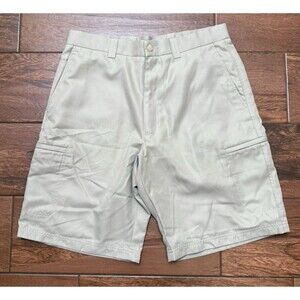 LINKS Edition MENS Golf Shorts Beige Scorecard Pockets Quick Dry 10" SIZE 32